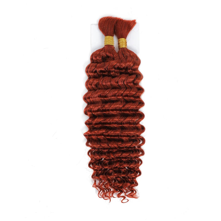 Bulk Deep Wave Human Hair for Braiding - No Weft