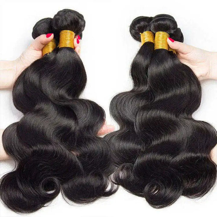 Top Grade Virgin Brazilian Body Wave Hair Bundles - No Tangling, No Shedding, Can Be Dyed