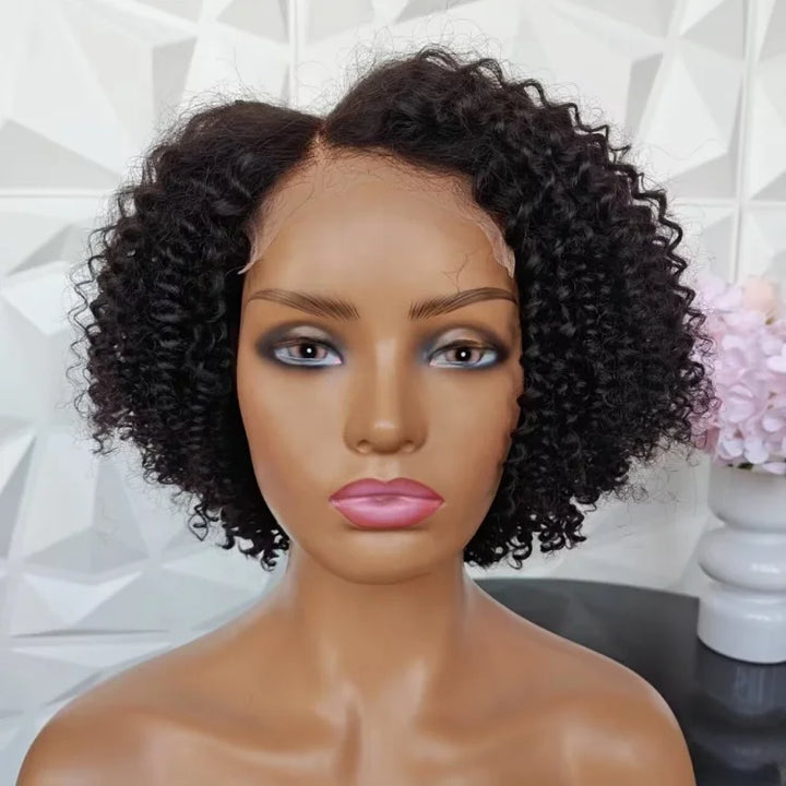 Jerry Curls 5x5 Lace Closure Wig - Pre-Plucked, Short Bob, Glueless, Human Hair