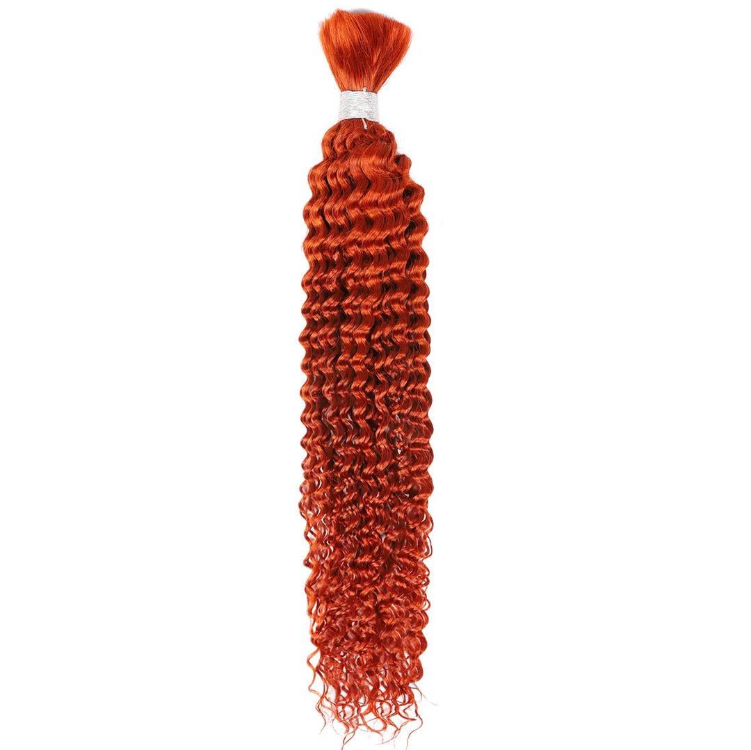 Deep Wave Unprocessed Raw Human Hair Bulk for Braiding