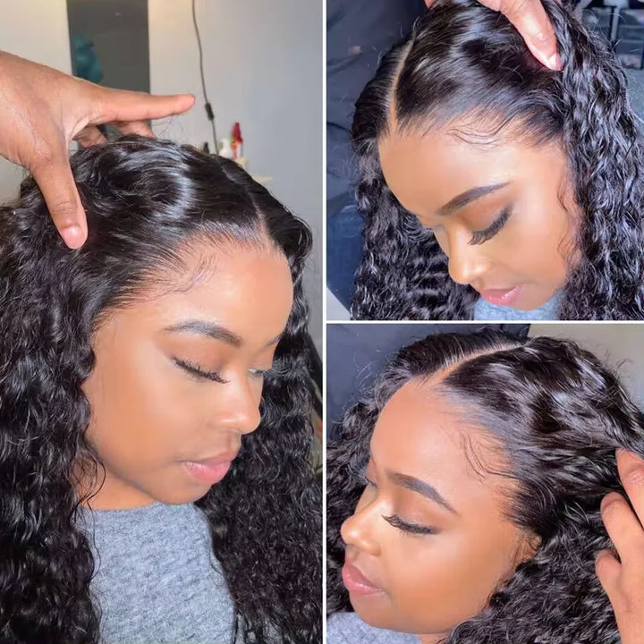 Glueless 360 HD Lace Front Water Wave Wig for Black Women