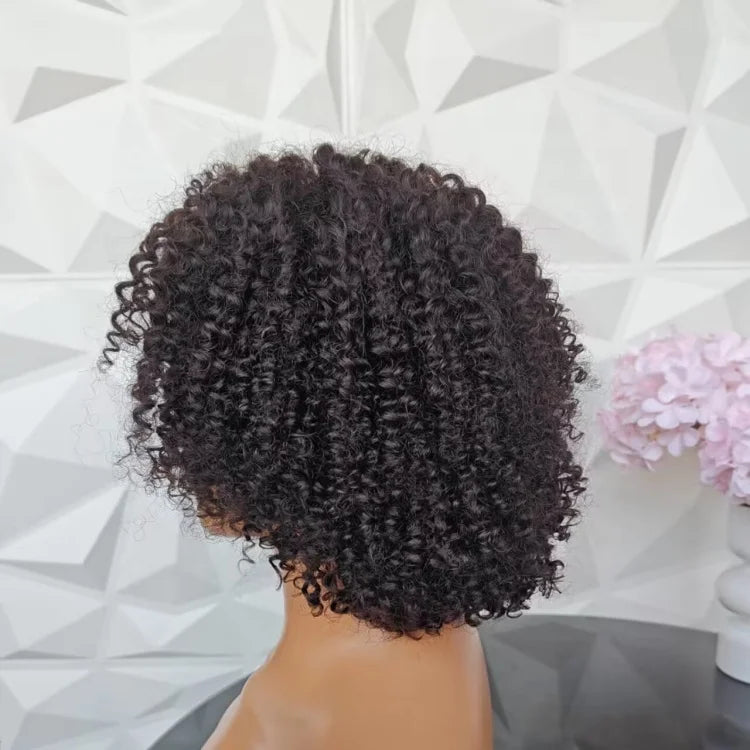 Jerry Curls 5x5 Lace Closure Wig - Pre-Plucked, Short Bob, Glueless, Human Hair