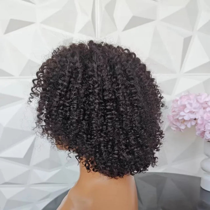 Jerry Curls 5x5 Lace Closure Wig - Pre-Plucked, Short Bob, Glueless, Human Hair