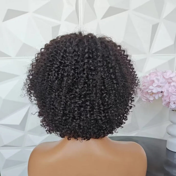 Jerry Curls 5x5 Lace Closure Wig - Pre-Plucked, Short Bob, Glueless, Human Hair